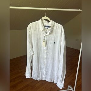 Ralph Lauren Men's White Button Down Shirt